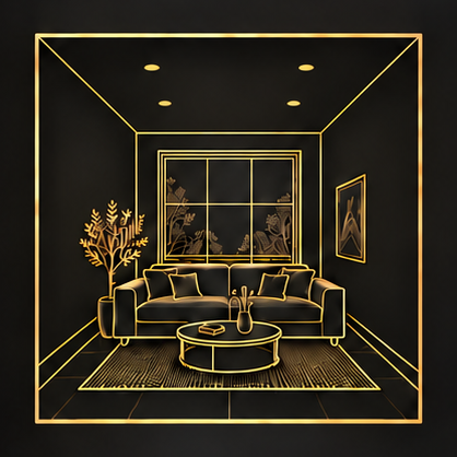 Apartment Renovations — line-art room concept