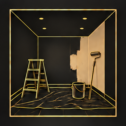 Painting — line-art room concept